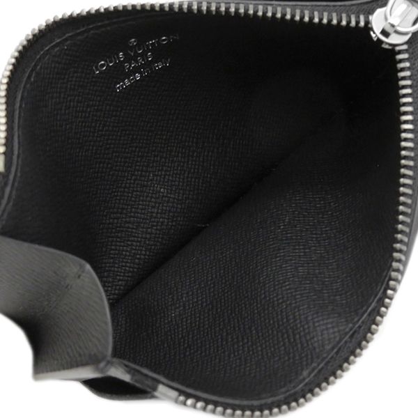 Louis Vuitton Coin Case Coin Card Holder Leather Monogram Eclipse Canvas