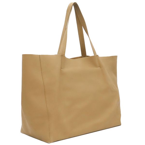 Celine Tote Bag Horizontal Cabas Leather Light Brown Gold Hardware Light Brown