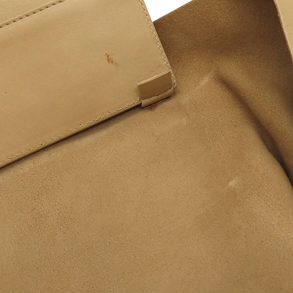Celine Tote Bag Horizontal Cabas Leather Light Brown Gold Hardware Light Brown