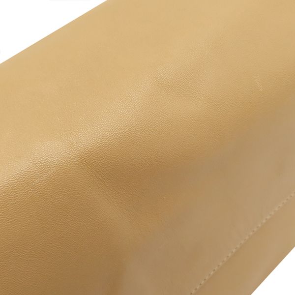 Celine Tote Bag Horizontal Cabas Leather Light Brown Gold Hardware Light Brown