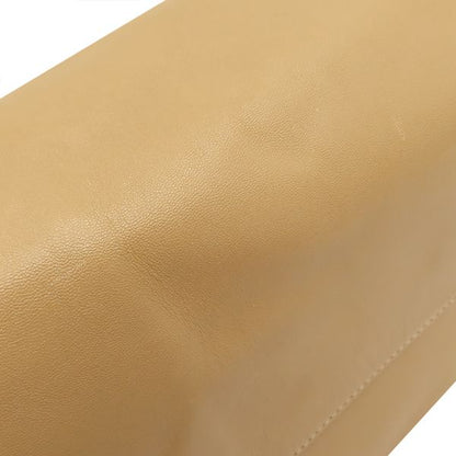 Celine Tote Bag Horizontal Cabas Leather Light Brown Gold Hardware Light Brown