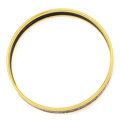 Hermes Bangle Emile PM Metal Cloisonne Multicolor and Gold Hardware