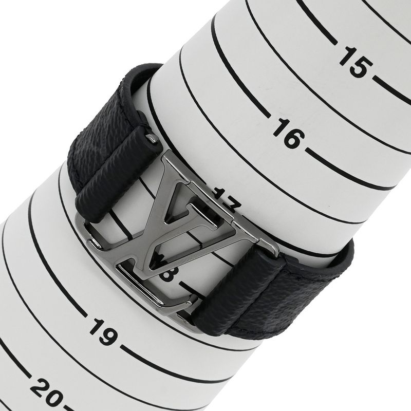 Louis Vuitton Bracelet Hockenheim Leather Monogram Eclipse Canvas Monogram