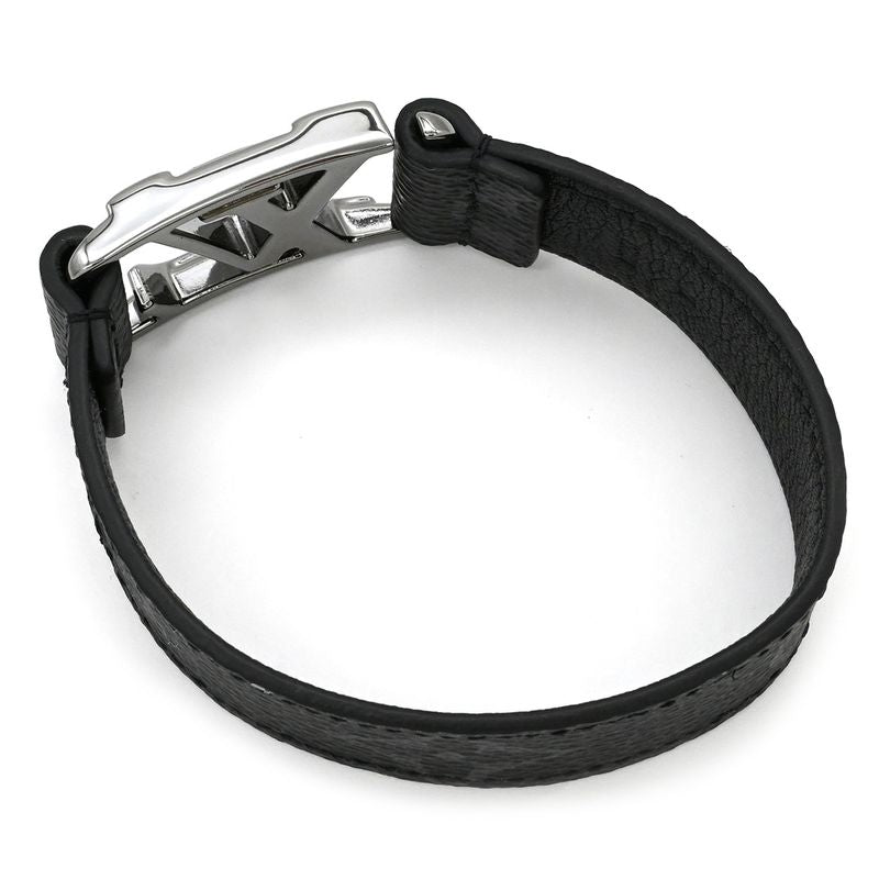 Louis Vuitton Bracelet Hockenheim Leather Monogram Eclipse Canvas Monogram