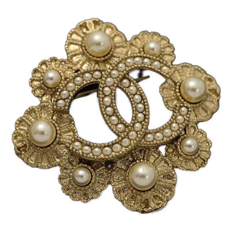 Chanel Coco Mark Costume Jewelry Brooch / Alloy / Plating - 26.4g / Gold / Next