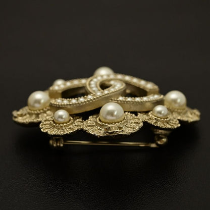 Chanel Coco Mark Costume Jewelry Brooch / Alloy / Plating - 26.4g / Gold / Next