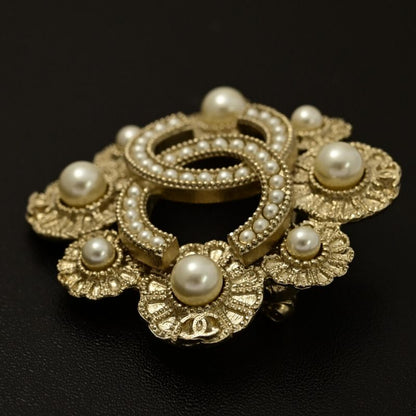 Chanel Coco Mark Costume Jewelry Brooch / Alloy / Plating - 26.4g / Gold / Next