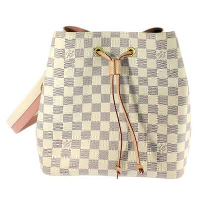 Louis Vuitton Damier Azure Neonoe Drawstring Shoulder Bag / N40152 / Rose /