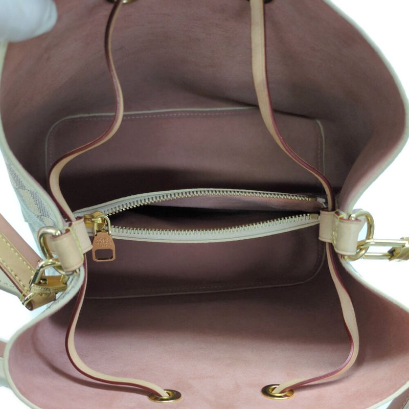 Louis Vuitton Damier Azure Neonoe Drawstring Shoulder Bag / N40152 / Rose /