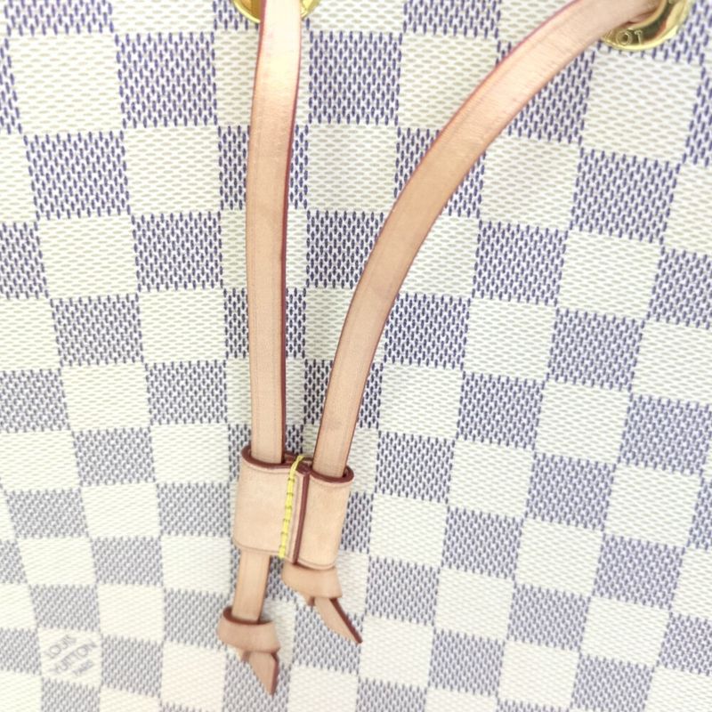 Louis Vuitton Damier Azure Neonoe Drawstring Shoulder Bag / N40152 / Rose /