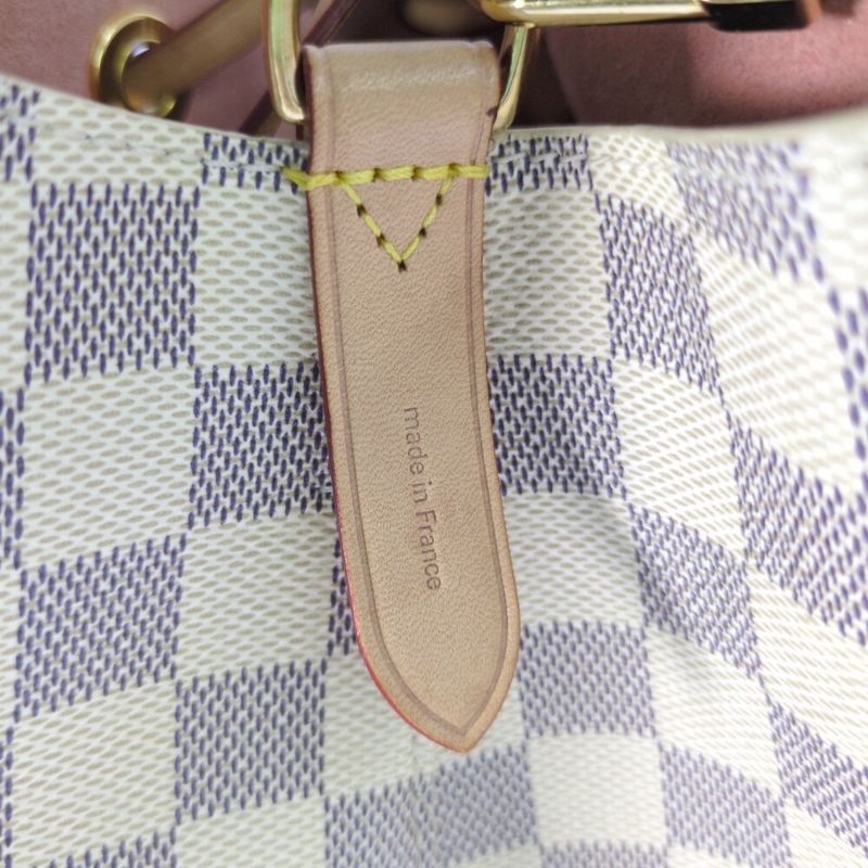 Louis Vuitton Damier Azure Neonoe Drawstring Shoulder Bag / N40152 / Rose /