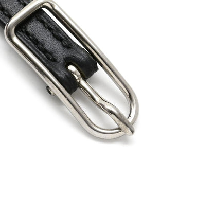 Hermes Bracelet Api 1 Leather Long Bracelet Leather Metal Black Hapi D Engraved