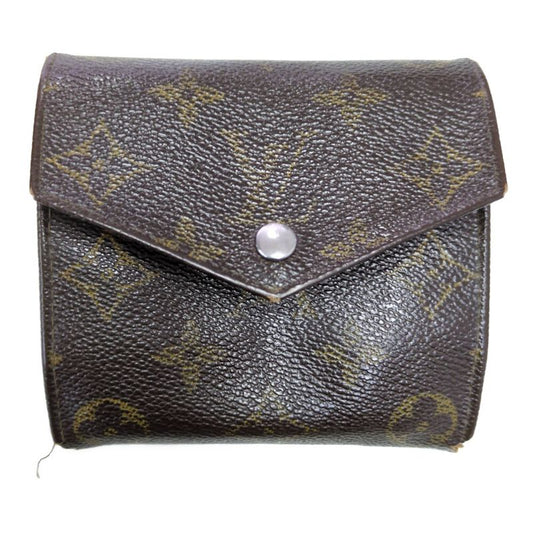Louis Vuitton Monogram Leather Mini Wallet Bifold Wallet / Brown / Next-day