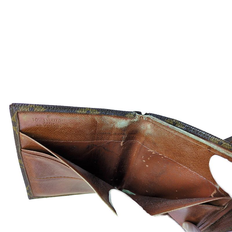 Louis Vuitton Monogram Leather Mini Wallet Bifold Wallet / Brown / Next-day