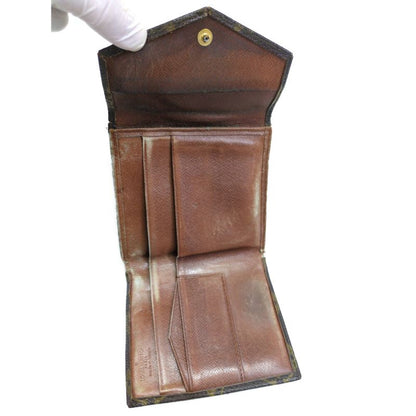 Louis Vuitton Monogram Leather Mini Wallet Bifold Wallet / Brown / Next-day