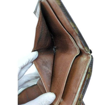 Louis Vuitton Monogram Leather Mini Wallet Bifold Wallet / Brown / Next-day