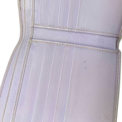 Gucci GG Logo Canvas Leather Bifold Wallet / 112664.0959 / Beige X Purple /