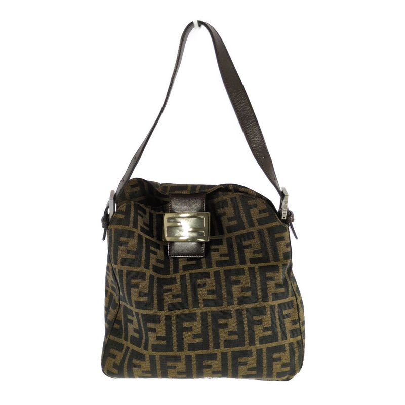 Fendi Zucca Mamma Baguette Shoulder Bag / Brown / Next-day Delivery Possible [