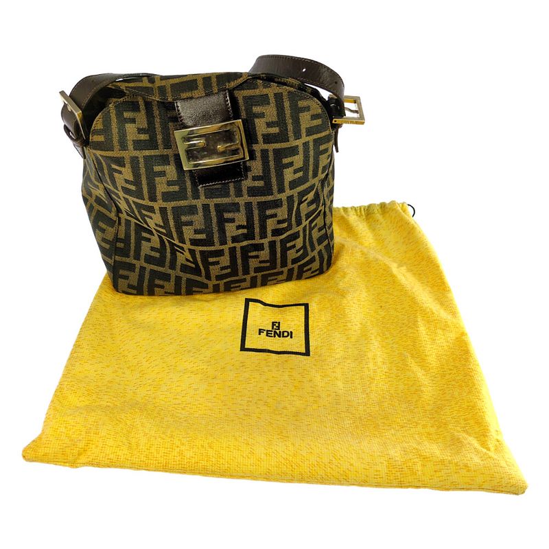 Fendi Zucca Mamma Baguette Shoulder Bag / Brown / Next-day Delivery Possible [