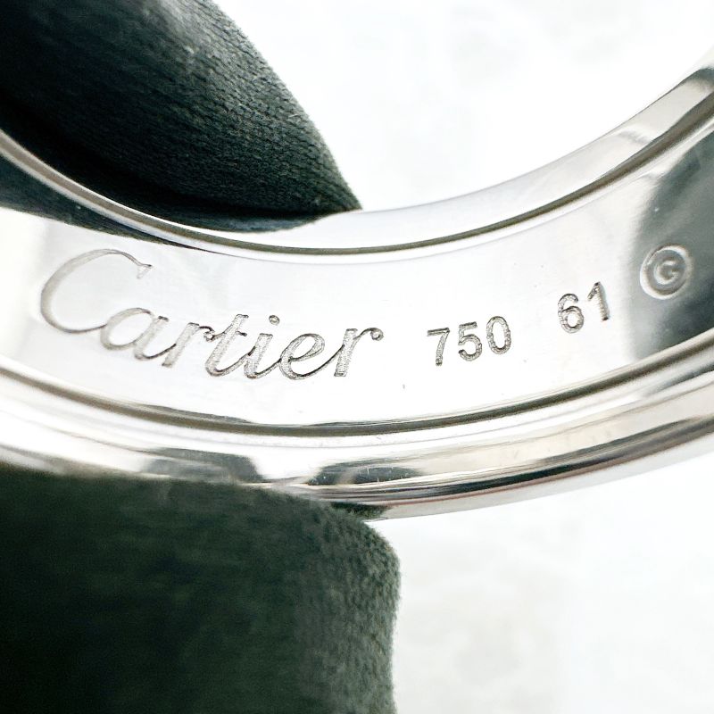 Cartier C2 Wide White Gold  Ring 61 A
