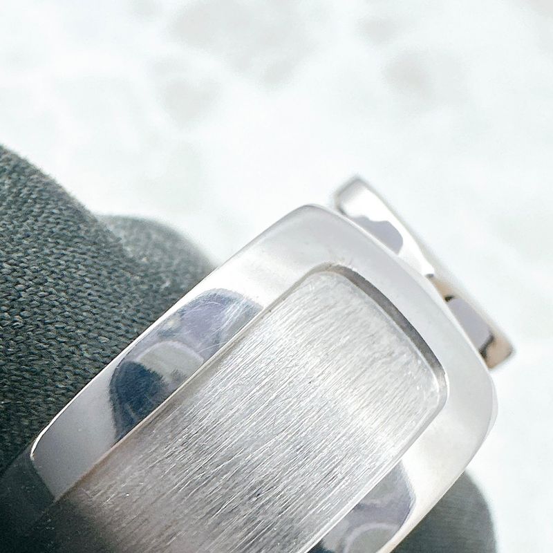 Cartier C2 Wide White Gold  Ring 61 A