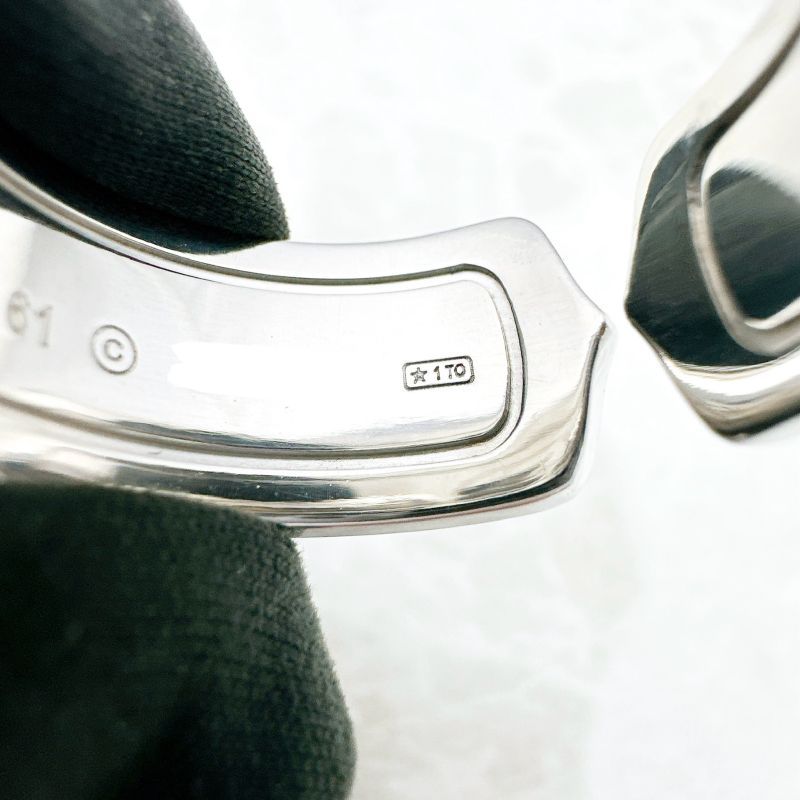 Cartier C2 Wide White Gold  Ring 61 A