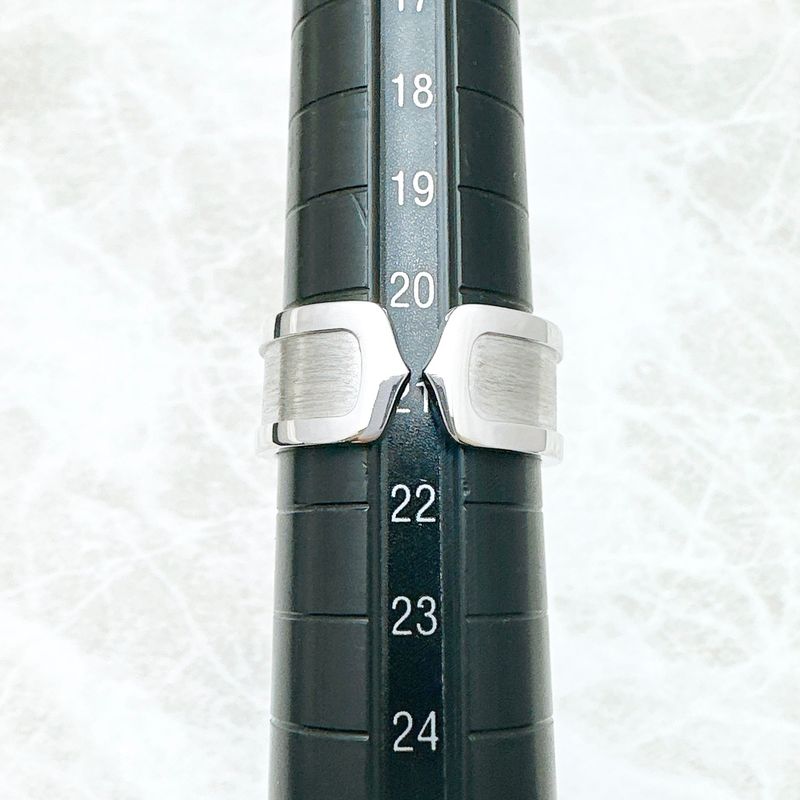 Cartier C2 Wide White Gold  Ring 61 A