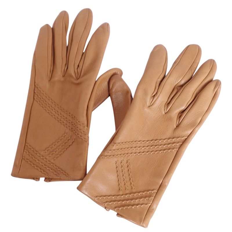 Hermes Gloves Lamb Leather H Logo Women's France