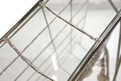 Chanel CC Logo Icon Acrylic Box Beads Chain Shoulder Bag Clear — view 5