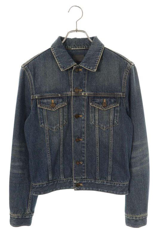 Saint Laurent Paris 597085 Yys07 Vintage Denim Jacket Men's XS