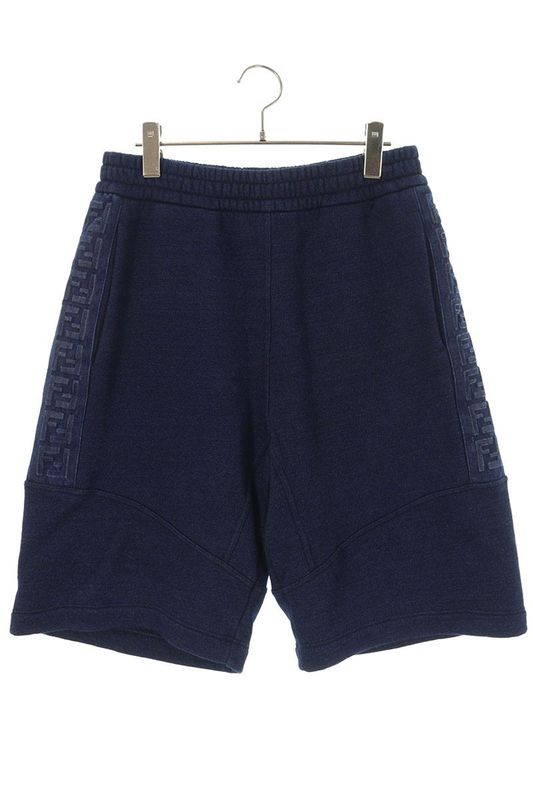 Fendi Fab651 AN5U Side Zucca Pattern Sweatshirt Half Pants Men's S