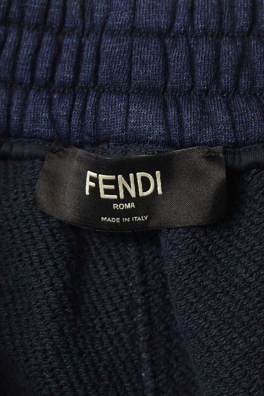 Fendi Fab651 AN5U Side Zucca Pattern Sweatshirt Half Pants Men's S