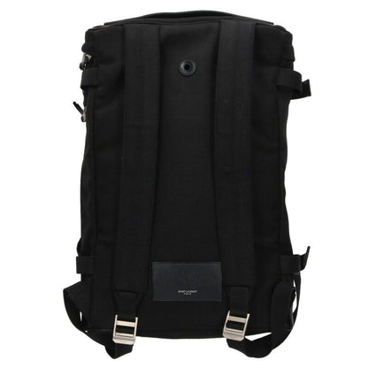 Saint Laurent Paris 481005 Livington Belt Design Canvas Backpack Men's