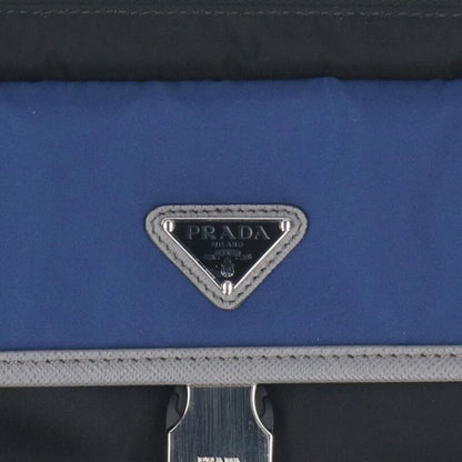 Prada 2nh011 Triangle Plate Nylon Clutch Bag For Men