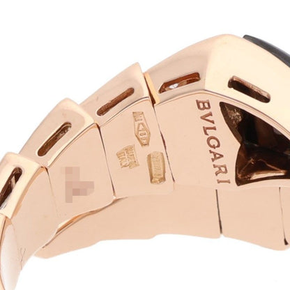 Bulgari Serpenti Viper #XXL 18K Pink Gold Diamond Ring Men's Size 21