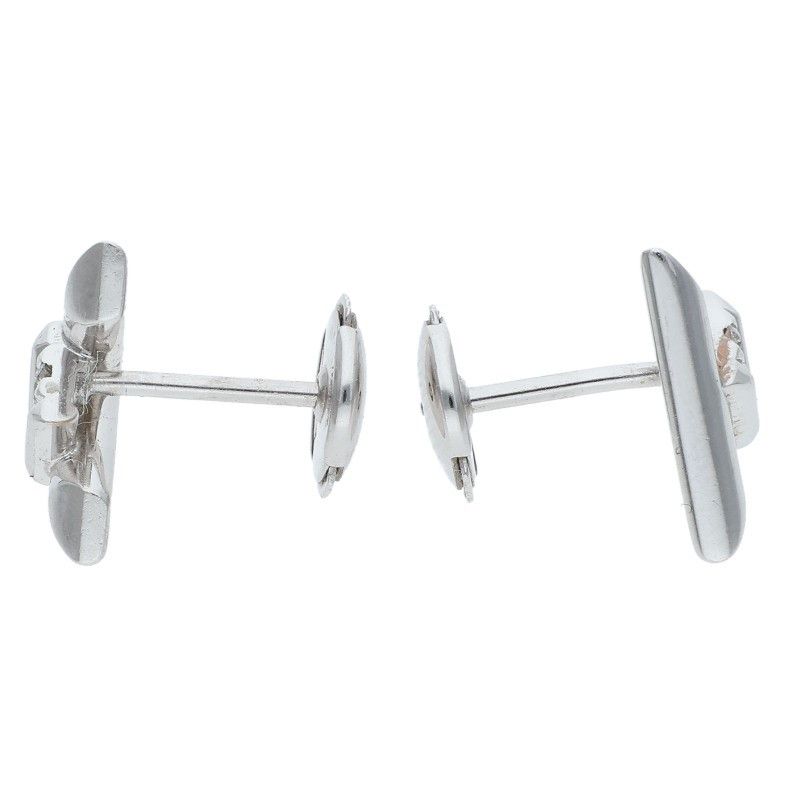 Louis Vuitton Q96970 Volto One 18kwg Diamond Earrings Men's