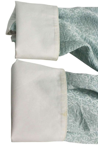 Chanel P71652v63138 Coco Mark Allover Pattern Silk Long Sleeved Shirt Women's 40