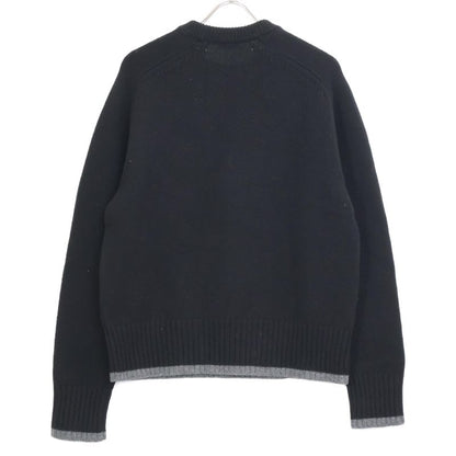 DIOR Black 213m640at298 Atelier Embroidery Knit M