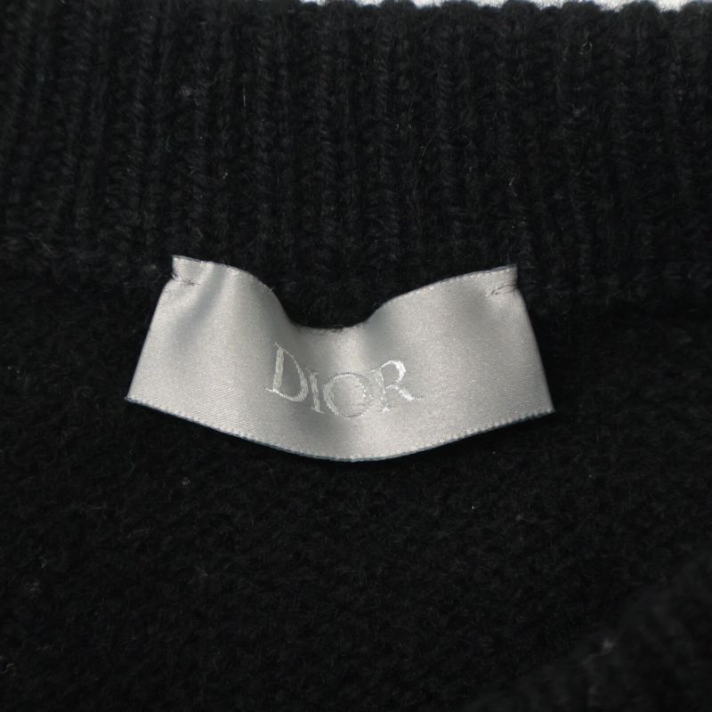 DIOR Black 213m640at298 Atelier Embroidery Knit M