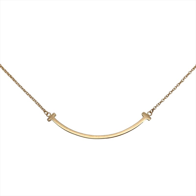 Tiffany & Co Tiffany & Co T-smile Small Necklace 18K Pink Gold 2.8g Pink Gold
