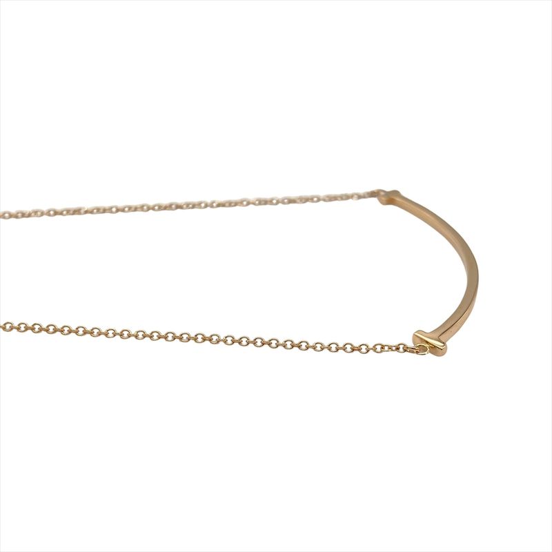 Tiffany & Co Tiffany & Co T-smile Small Necklace 18K Pink Gold 2.8g Pink Gold