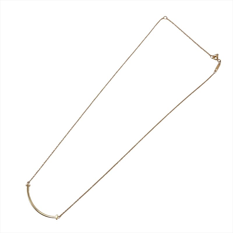 Tiffany & Co Tiffany & Co T-smile Small Necklace 18K Pink Gold 2.8g Pink Gold