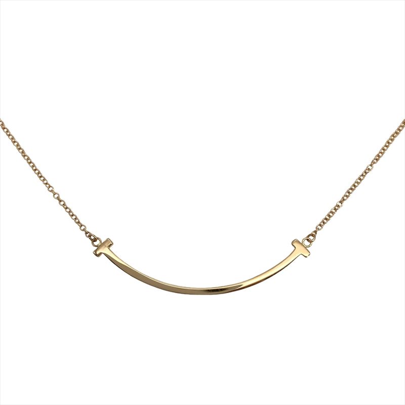 Tiffany & Co Tiffany & Co T-smile Small Necklace 18K Pink Gold 2.8g Pink Gold