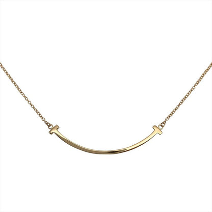 Tiffany & Co Tiffany & Co T-smile Small Necklace 18K Pink Gold 2.8g Pink Gold
