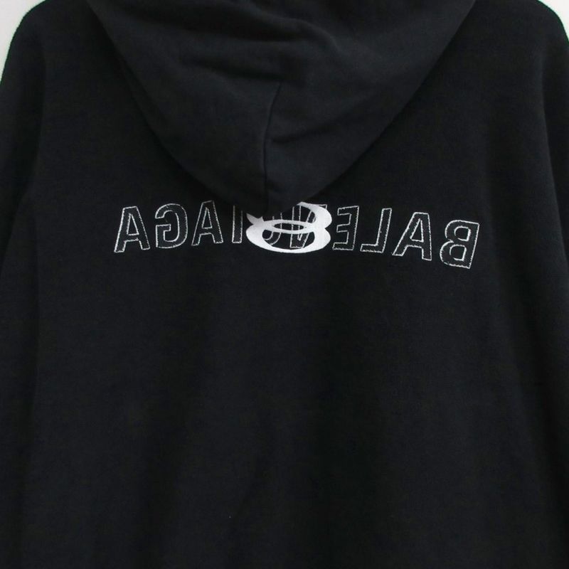 Balenciaga 24SS Inside OUT Zip-up Hoodie 790378 Inside Out Zip-up Hoodie Logo