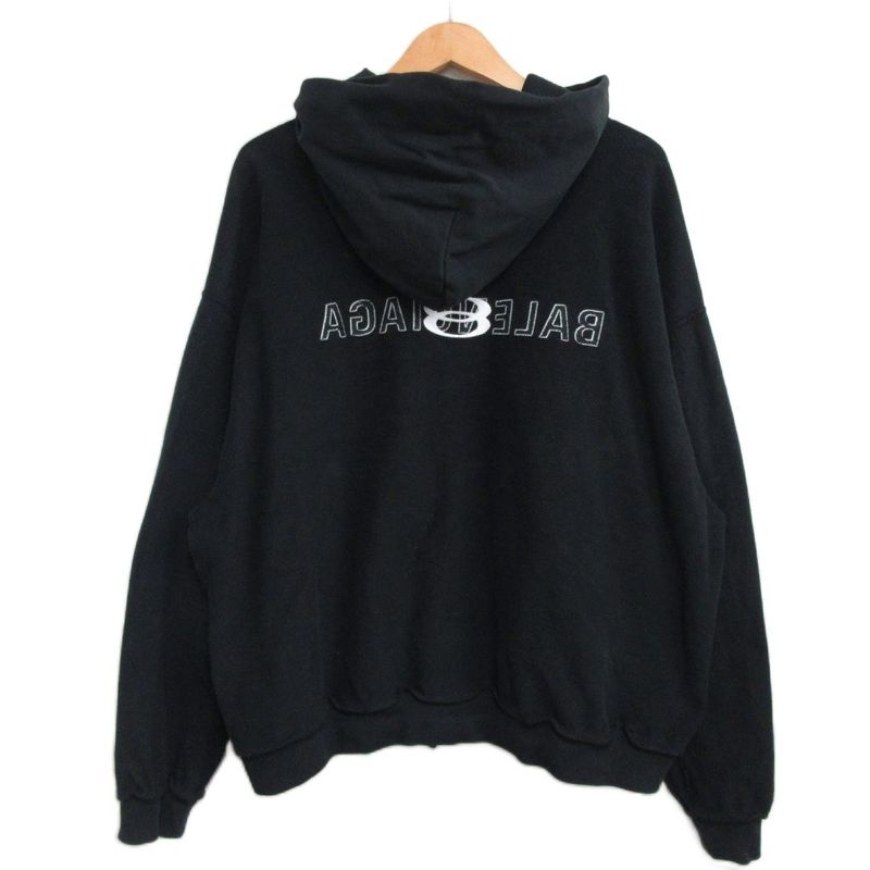 Balenciaga 24SS Inside OUT Zip-up Hoodie 790378 Inside Out Zip-up Hoodie Logo