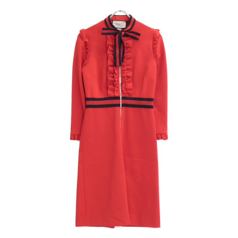 Gucci 457032 Front Zip Sherry Bow Tie M