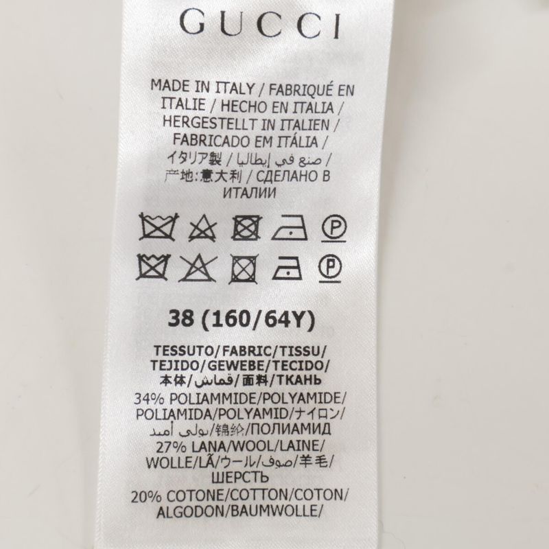 Gucci 657877 2-tuck Checked Tweed Shorts 38