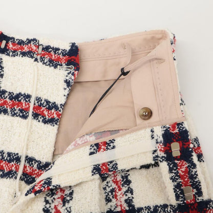 Gucci 657877 2-tuck Checked Tweed Shorts 38