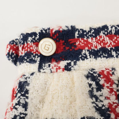 Gucci 657877 2-tuck Checked Tweed Shorts 38